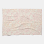 Pink Peony Floral Pattern Theedoek (Horizontaal)