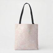 Pink Peony Floral Pattern Tote Bag (Voorkant)