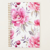 Pink Peony Floral Planner (Voorkant)