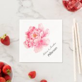 Pink Peony Floral Servetten (Insitu)