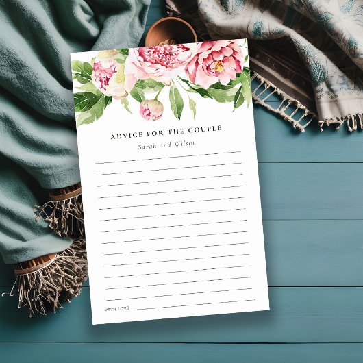 Pink Peony Floral Vrijgezellenfeest Advice for Cou