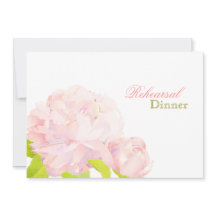 Pink Peony Floral Wedding Rehearsal Dinner