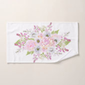 Pink Peony Floral Whimsical™ Bad Handdoek (Handdoek)