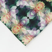 Pink Peony Flower Abstract Fleece Deken (Hoek)