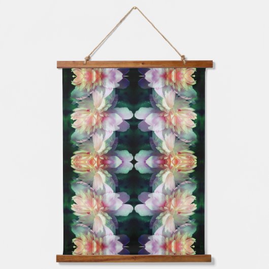 Pink Peony Flower Abstract Hangend Wandkleed (Voorkant)