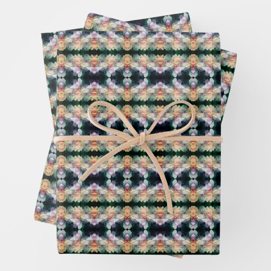 Pink Peony Flower Abstract Inpakpapier Vel (In situ)