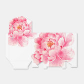 Pink Peony Flower Bedankdoosjes (Uitgevouwen)