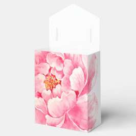 Pink Peony Flower Bedankdoosjes