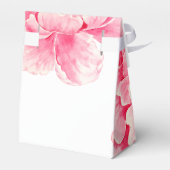 Pink Peony Flower Bedankdoosjes (Achterkant)