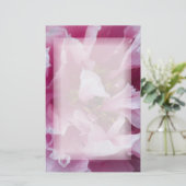 Pink Peony Flower Briefpapier (Staand voorkant)