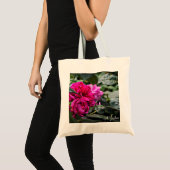 Pink Peony Flower Canvas tas (Voorkant (product))