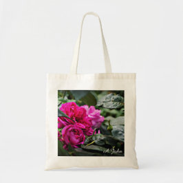 Pink Peony Flower Canvas tas