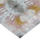 Pink Peony Flower Center - Abstract patroon Korte Tafelloper (Hoek)