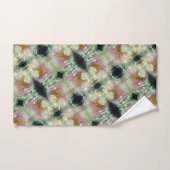 Pink Peony Flower Center Pattern Bad Handdoek (Handdoek)