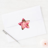 Pink  Peony Flower Ster Sticker (Envelop)