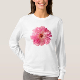 Pink Peony Flower T-shirt