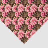 Pink  Peony Flower Tissuepapier (Detail)