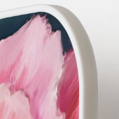 Pink Peony Flower Watercolor Floral Pickleball Paddle (Links Detail)