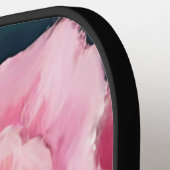 Pink Peony Flower Watercolor Floral Pickleball Paddle (Links Detail)