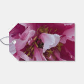 Pink Peony Flower Weddenschap Cadeaulabel (Achterkant Horizontaal)