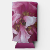 Pink Peony Flower Wedding Favor Seltzer Blikjeskoeler (Achterkant)
