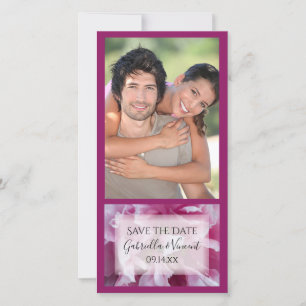Pink Peony Flower Wedding Save the Date