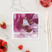 Pink Peony Flower Wedding Servet (Insitu)