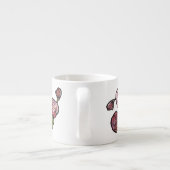 Pink Peony Flowers Espresso Kop (Achterkant)