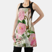 Pink Peony Flowers, Leaves & Buds Pattern Schort (Insitu)