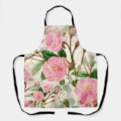 Pink Peony Flowers, Leaves & Buds Pattern Schort (Voorkant)