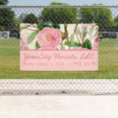 Pink Peony Flowers, Leaves & Buds Pattern Spandoek (Insitu)