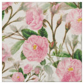 Pink Peony Flowers, Leaves & Buds Pattern Stof (Close Up)