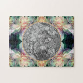 Pink Peony Flowers Lijst Uw foto toevoegen Legpuzzel (Horizontaal)