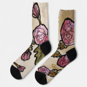 Pink Peony Flowers Sokken (Links)