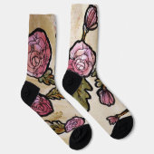 Pink Peony Flowers Sokken (Rechts)