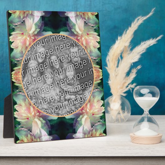 Pink Peony Flowers Voeg je foto toe Fotoplaat (Zijkant)