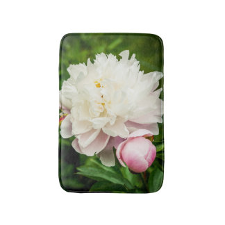 Pink Peony Garden Flowers Badmat