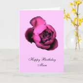 Pink Peony Happy Birthday Kaart (Gele Bloem)