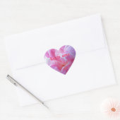 Pink Peony Heart Stickers (Envelop)