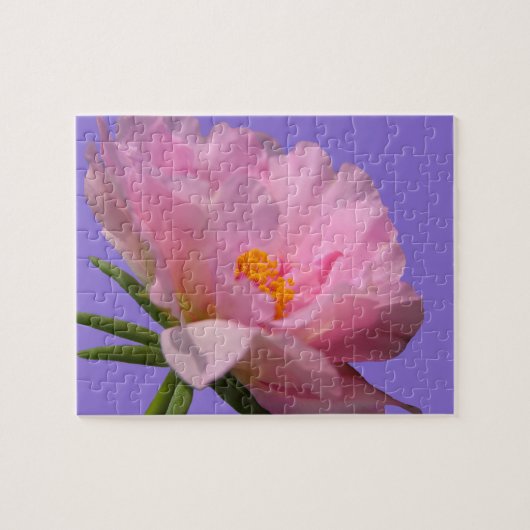 Pink Peony Jigzaag Puzzle Legpuzzel (Horizontaal)