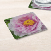 Pink Peony Kartonnen Onderzetters (Schuin)
