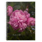Pink Peony & Love-in-a-mist Notitieboek (Voorkant)