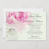  Pink Peony Mason Jar Vrijgezellenfeest Kaart (Voorkant)