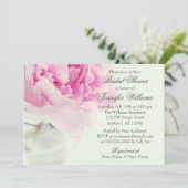  Pink Peony Mason Jar Vrijgezellenfeest Kaart (Staand voorkant)