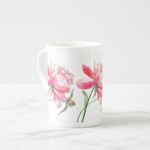Pink Peony Mok Cup Bot China