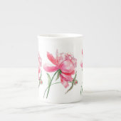 Pink Peony Mok Cup Bot China (Voorkant)