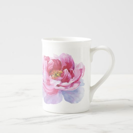 Pink Peony Mok Cup Bot China (Rechts)