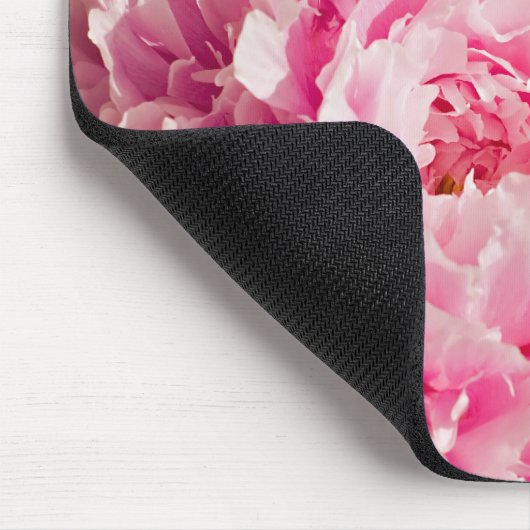Pink Peony Mousepad Muismat (Hoek)