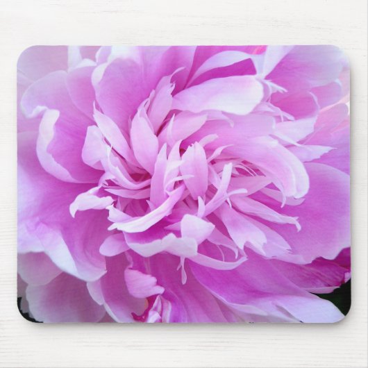 Pink Peony - Mousepad Muismat (Voorkant)