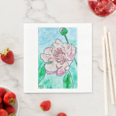Pink Peony Napkin Servet (Insitu)